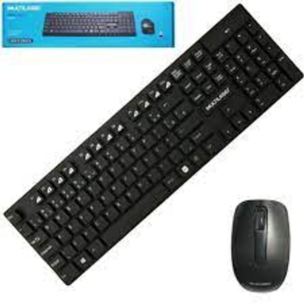 Kit Teclado e Mouse Sem Fio Multilaser TC251 - Teclas Flutuantes ABNT2 1200 DPI